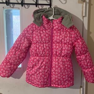 Pink Platinum Girls Winter Jacket Size Medium (7-8)